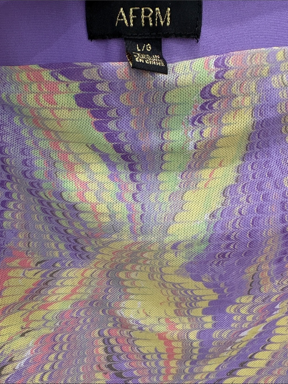 Purple Multi-Color Ruched Dress - Picture 2 of 3